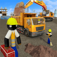 城市建设卡车(Stickman City Construction Excavator)是一款有趣的模拟经营游戏，玩家需协助火柴人完成建造任务，在规定时间内感受各种建筑挑战，证明自己的能力。游戏拥有逼真的3D城市环境，轻松休闲的玩法以及丰富多样的挑战，通过驾驶不同的车辆，制定结构设计计划，实现完美的城市建筑体验。