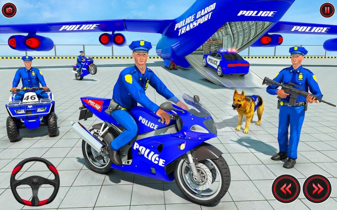 警察货物运输卡车-图3